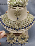 Polki Mehandi Bridal Necklace Set Sku 6617 rchiecreation
