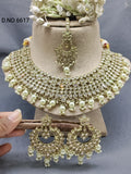 Polki Mehandi Bridal Necklace Set Sku 6617 rchiecreation