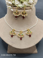 Kundan Golden Necklace Set Sku KN 074 TM rchiecreation