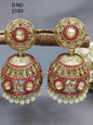 Polki Mehandi Jhumki Earring Sku 2183 rchiecreation