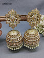 Polki Mehandi Jhumki Earring Sku 2180 rchiecreation