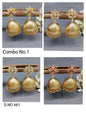 Antique Golden Jhumki Earring Sku 661 rchiecreation