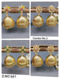 Antique Golden Jhumki Earring Sku 661 rchiecreation