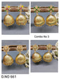 Antique Golden Jhumki Earring Sku 661 rchiecreation