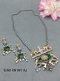 Kundan fusion Mala Necklace Set Sku KN 081 AJ rchiecreation