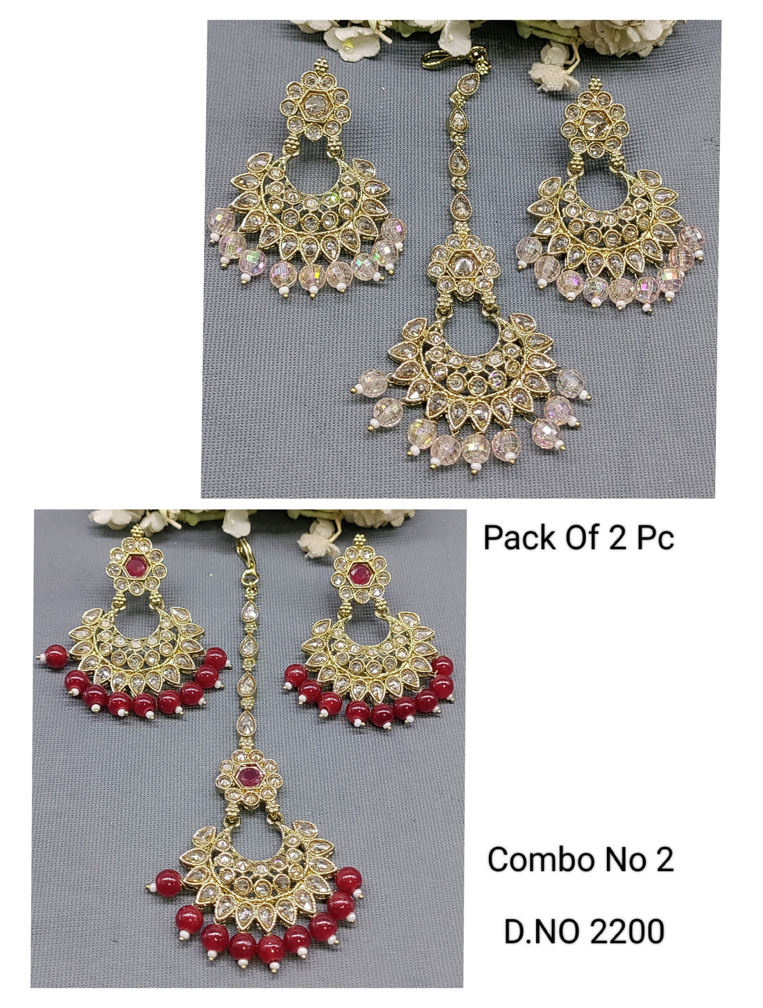 Polki Mehandi Earring &Tica Sku 2200 rchiecreation