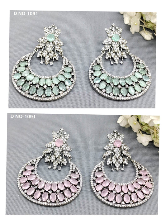 Victorian American Diamond Earing SKU-1091 C1 rchiecreation