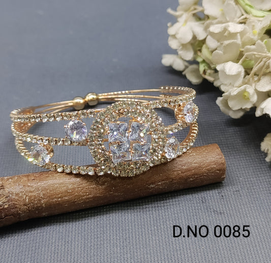 Cz Ad Rose Gold Opneble Kada Sku 0085 rchiecreation