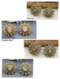 Polki Mehandi Tops & Stud Earrings Sku 1186 rchiecreation