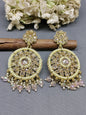 Polki Earring Mehndi Sku 501 A1 rchiecreation