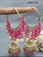 Polki Mehandi Bali Jhumki Combo Earring Sku 2148 E1 rchiecreation