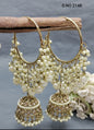 Polki Mehandi Bali Jhumki Combo Earring Sku 2148 E1 rchiecreation