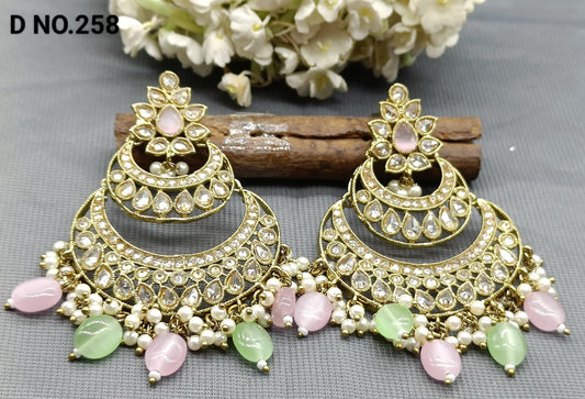 Polki Mehandi Earrings Sku  258 rchiecreation