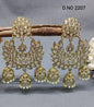 White Polki Mehandi Combo Earring Sku 2207 rchiecreation