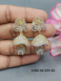 Cz Ad Jhumki Earrings Sku AE 059 SG rchiecreation