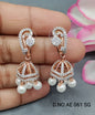 Cz Ad Rose Gold Jhumki Earring Sku AE 061 SG rchiecreation