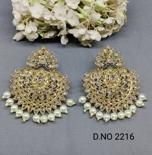 Polki Mehandi Earrings Sku 2216 rchiecreation