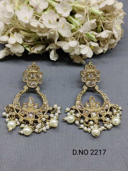 Polki Mehandi Earrings Sku 2217 rchiecreation