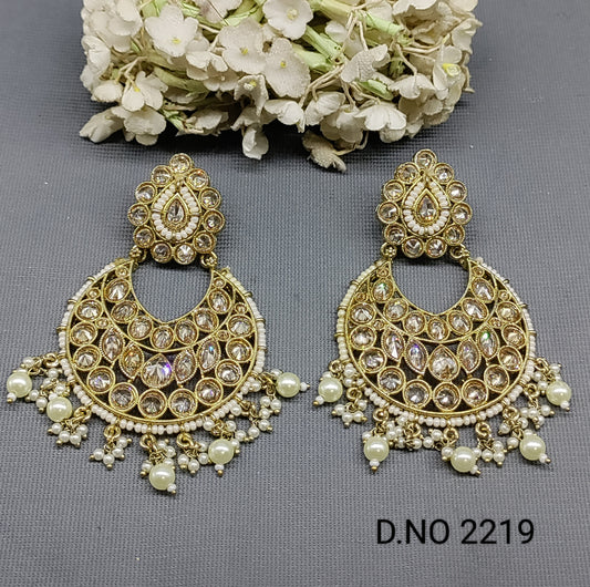 Polki Mehandi Earrings Sku 2219 rchiecreation