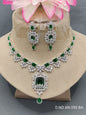 Cz Ad Rodium Necklace Set Sku AN 090 BA rchiecreation