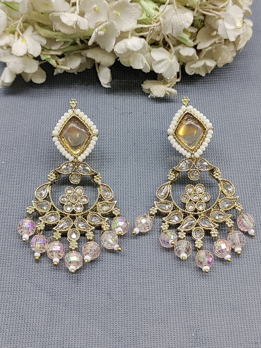Polki Mehandi Earring Sku 988-A rchiecreation