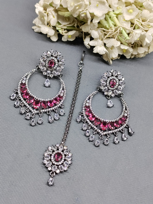 Cz Ad Victorian Earring & Tica Sku AE 001 SR rchiecreation