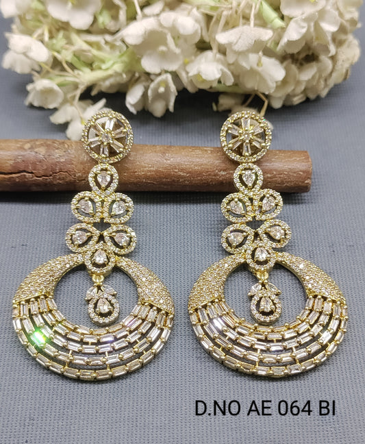 Cz ad Mehandi Earrings Sku AE 064 BI rchiecreation