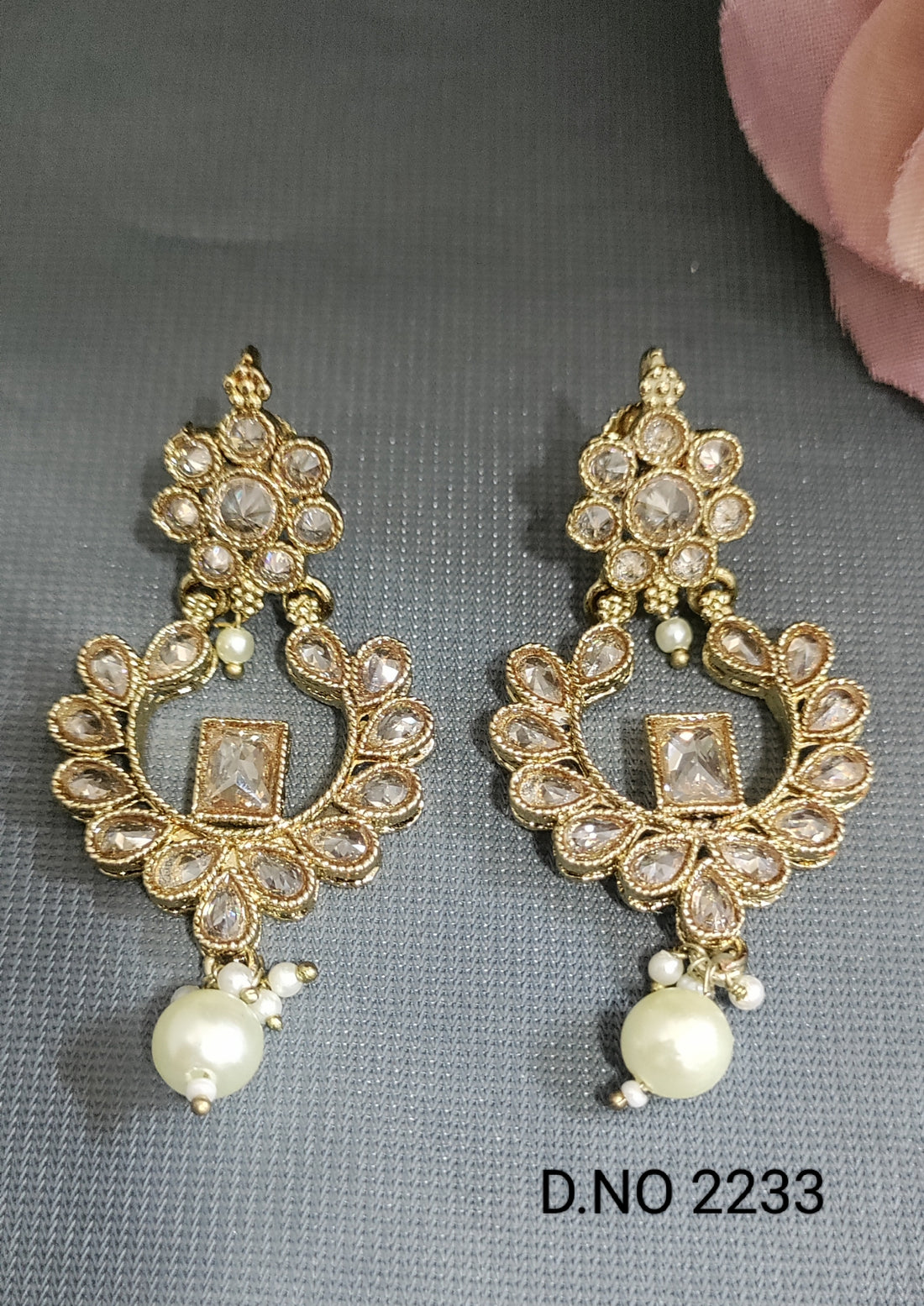Polki Mehandi Earrings Sku  2233 A/1