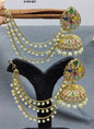 Polki Mehndi Bahubali Earring Sku-887 A4 rchiecreation