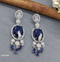 CZ Rodium  American Diamond Earrings Sku-1039 rchiecreation