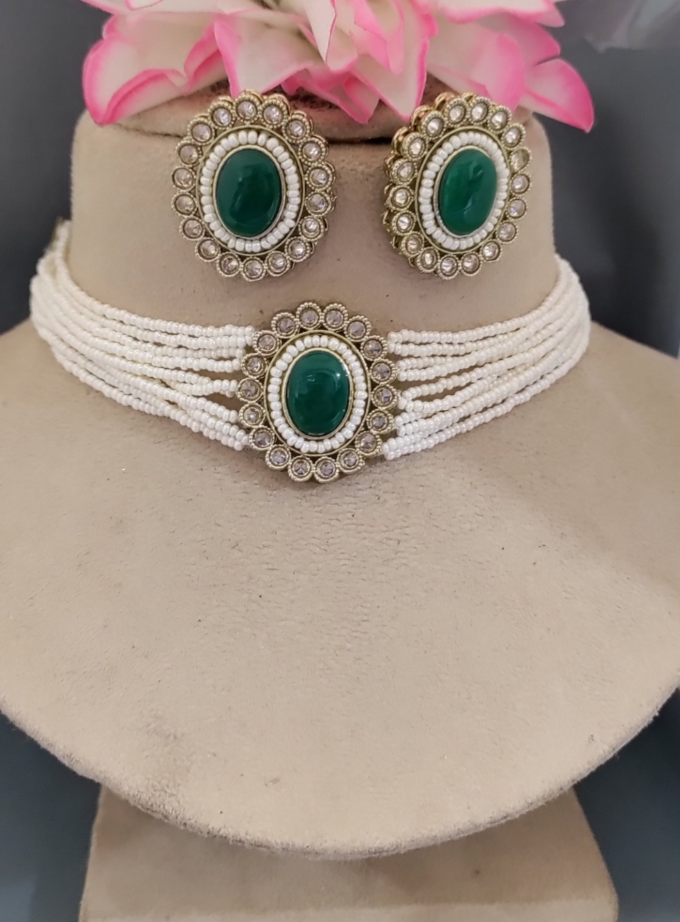 green pearl necklace Wholesale 