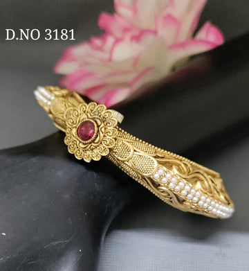 Antique Golden Openable Kada SKU 3181