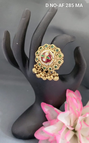 Antique Golden Finger Ring SKU AF 285 MA/D-4