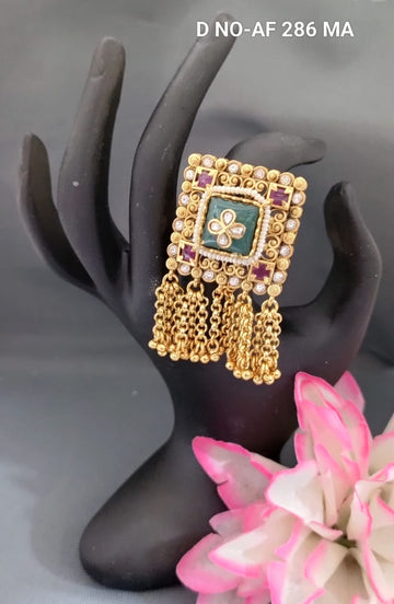 Antique Golden Finger Ring SKU AF 286 MA