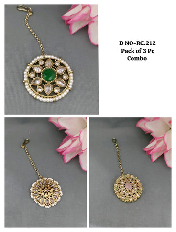 Mehandi Polki Tikka SKU RC 212 H-1