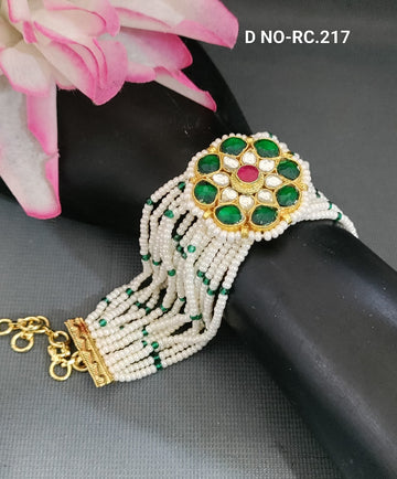 Golden Pacchi Kundan Bracelet SKU RC 217 H-1
