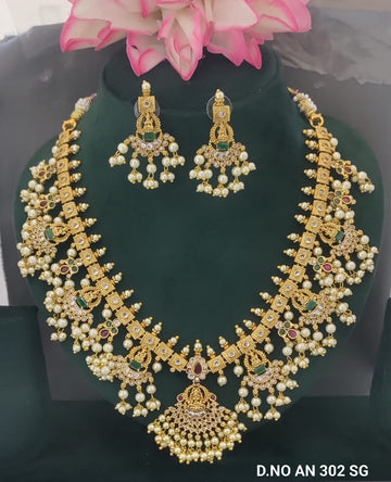 Antique Golden Temple Necklace SKU AN 302 SG