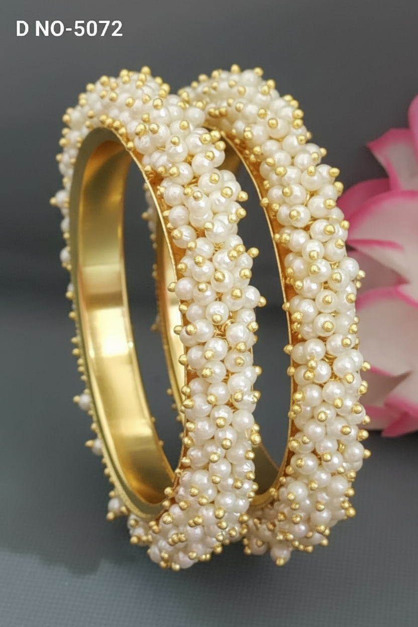 Heavy Pearl Bangles Sku 5072