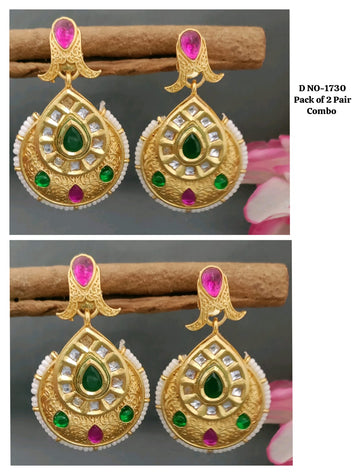 Antique Golden Cempo Earing SKU-1730 D3