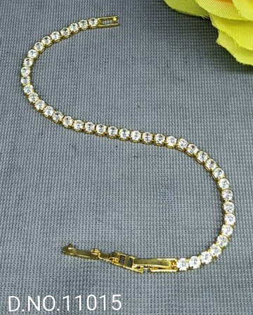 Cz Ad Golden Bracelet SKU 11015
