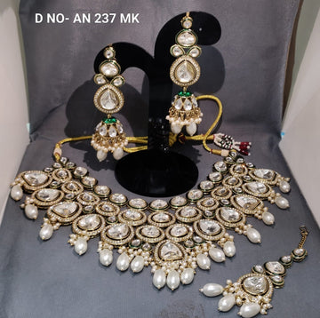 Moissanite Kundan Necklace SKU- AN 237 MK /D-4