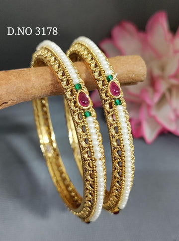 Antique Golden Bangle SKU- 3178 D2