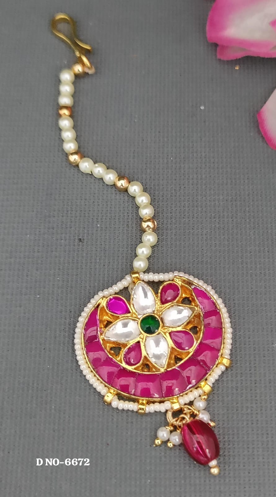 Pacchi Kundan Tikka sku 6672