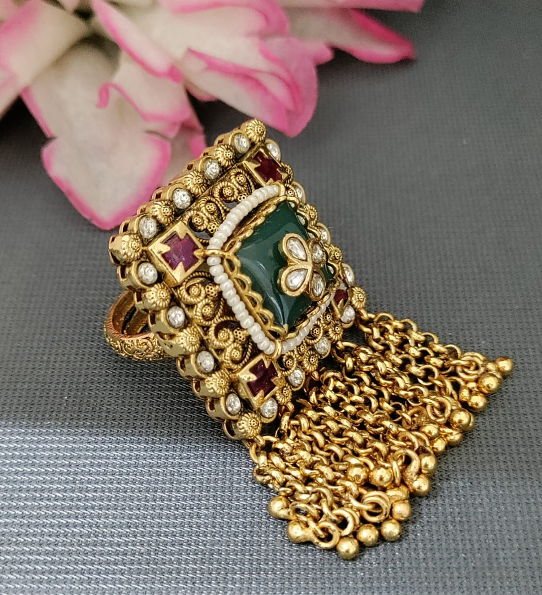 Antique Golden Finger Ring SKU AF 286 MA