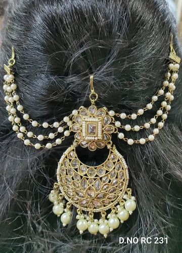 Polki Mehandi hair brooch Sku RC 231 H-1