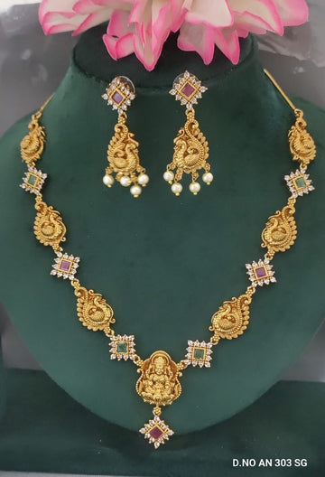 Temple Necklace with Diamond SKU AN 303 SG