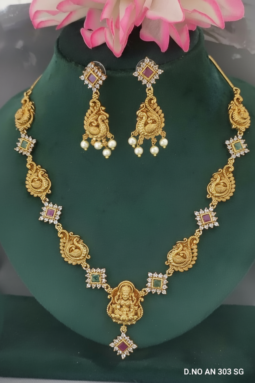 Temple Necklace with Diamond SKU AN 303 SG