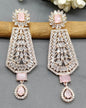 American Diamond Earring Rosegold Sku 909 C1 - rchiecreation