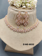 American Diamond Necklace Rosegold Sku 6032 C3 - rchiecreation