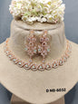 American Diamond Necklace Rosegold Sku 6032 C3 - rchiecreation